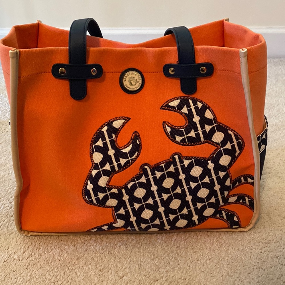 Spartina 449 Crab Embroidered Bag